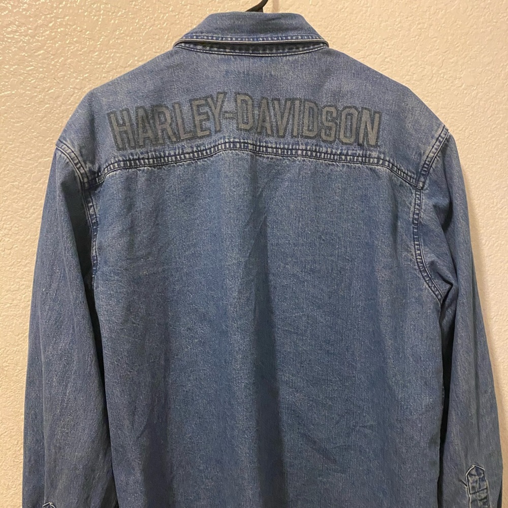 Harley Davison Jean jacket size large